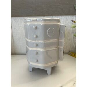 White Ceramic washing machine Piggy Bank Coin Holder